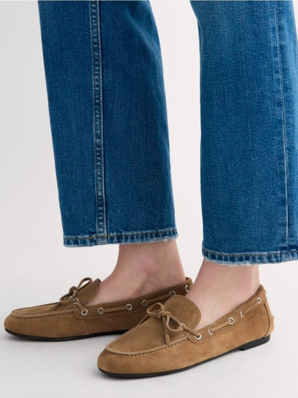 Everlane Boat Shoe Farro Taupe Italian Suede Women's SizesNEW in BOX Nautical